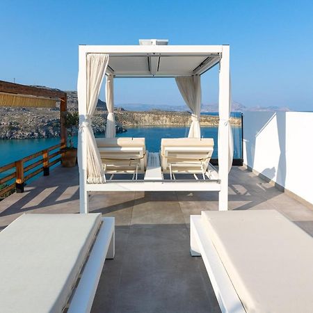 Lindos Shore Summer House With Jacuzzi And Sea View !!! מראה חיצוני תמונה