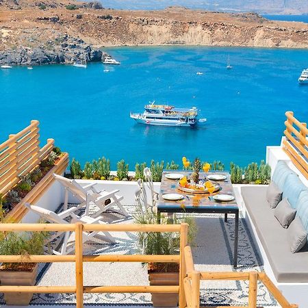 Lindos Shore Summer House With Jacuzzi And Sea View !!! מראה חיצוני תמונה