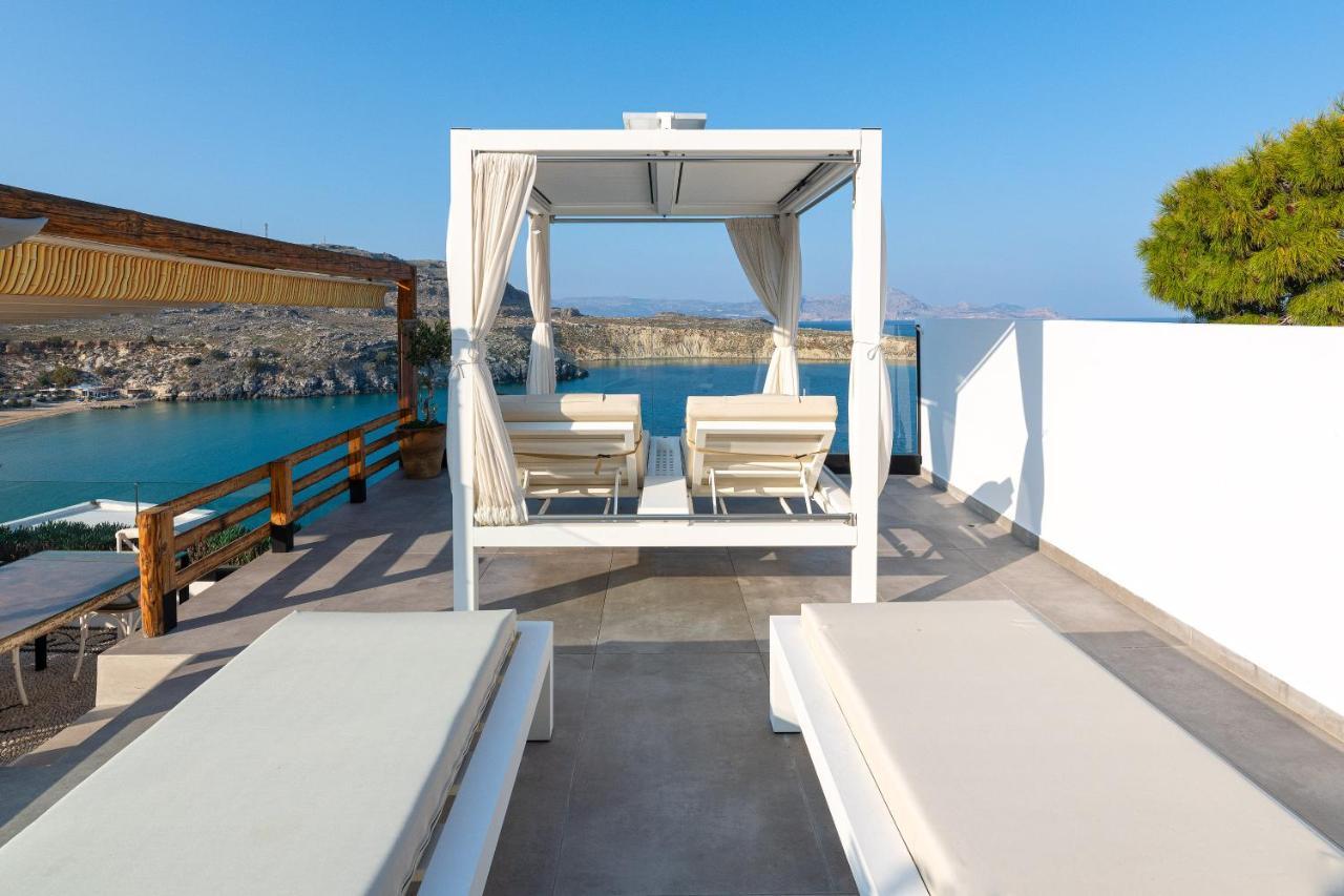 Lindos Shore Summer House With Jacuzzi And Sea View !!! מראה חיצוני תמונה
