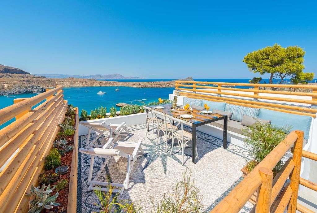 Lindos Shore Summer House With Jacuzzi And Sea View !!! מראה חיצוני תמונה