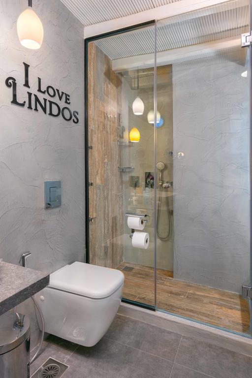 Lindos Shore Summer House With Jacuzzi And Sea View !!! מראה חיצוני תמונה