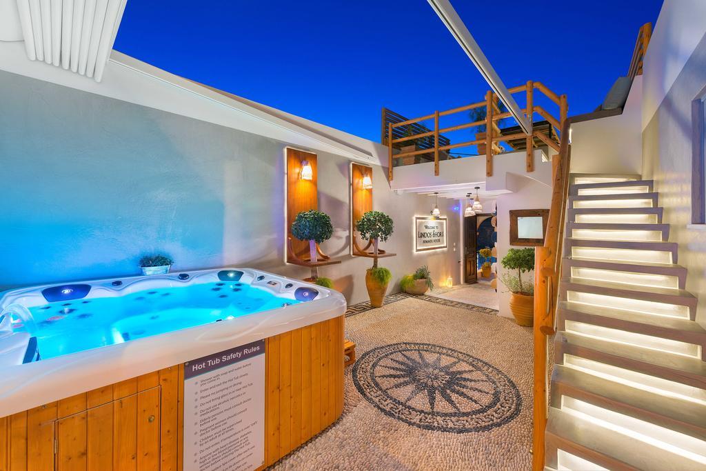 Lindos Shore Summer House With Jacuzzi And Sea View !!! מראה חיצוני תמונה